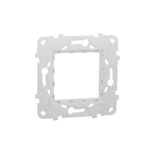 شنايدر شاسية بلاستيك نيو يونيكا, مربع 7*7سم, 2 فتحة