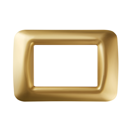 GEWISS Cover Top SYS, 3 gang, Golden