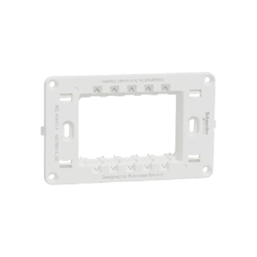 Schneider, Supporting Frame, 3 gang, Miluz E,white