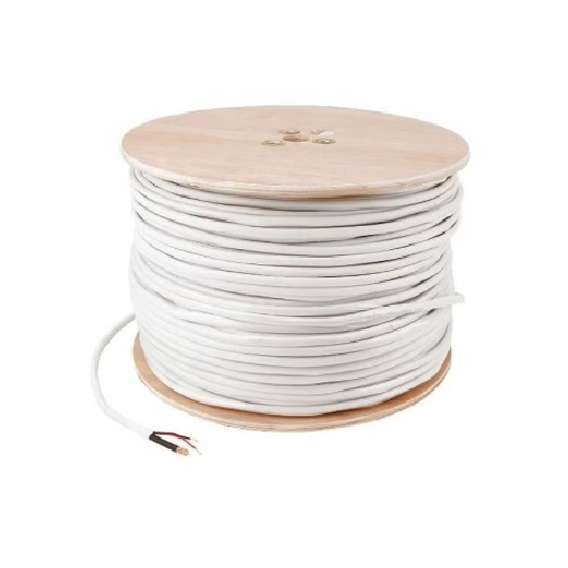 Euro Cables, CCTV coaxial cable, golden link , RG59, white, Signal and Power, Roll 300m